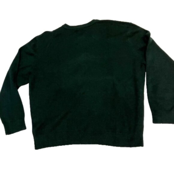 Mode of One Men's Relaxed-Fit Cozy Sweater Deep Malachite Green Size  XL - Picture 5 of 6